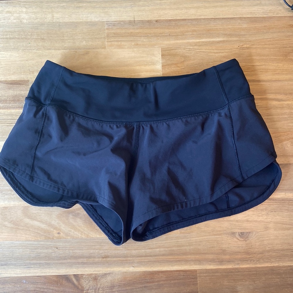 Lululemon Black Speed Up Short Regular Length